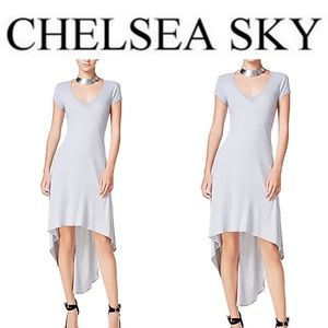 Chelsea sky High low cutout back T-Shirt dress💕